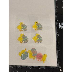 JOLEES BOUTIQUE EASTER EGG CHICKS STICKER COLLAGE EMBELLISHMENT